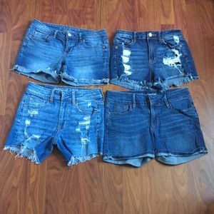 Mixed Brand lot of 4 denim summer shorts size 2